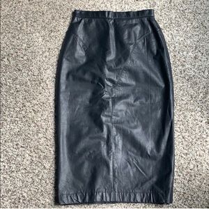 Leather skirt